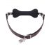 Ida Leather - Bone-Shaped Mouth Gag (Black)