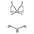 Cottelli Bondage - Glossy Decorative Body Harness Bikini (Black)  - M