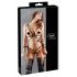 Cottelli Bondage - Glossy Decorative Body Harness Bikini (Black)  - XL