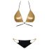 Obsessive Goldivia - Shiny Halterneck Bikini (Gold-Black) 