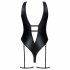 Obsessive Punta Negra - Glossy, Low-Cut Swimsuit (Black) 