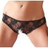 Cottelli - Open Hip Panty (Black) - M