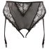 Cottelli Plus Size - Lace Garter Belt Panty (Black) - XXXL