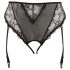 Cottelli Plus Size - Lace Garter Panties (Black)  - XXXXL