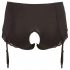 Cottelli Plus Size - Garter Belt Open Panty (Black)