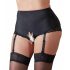 Cottelli Plus Size - Garter Belt Open Panty (Black)