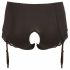 Cottelli Plus Size - Open Bottom Garter Brief (Black)  - 4XL