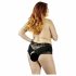 Cottelli Plus Size - Lace Pearl Thong (Black) 