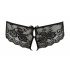 Cottelli - Lace Bow Open Panties (Black)  - L