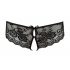 Cottelli - Lace Bow Open Panties (Black)  - XL