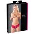 Cottelli - Red Bow Open-Crotch Panties - XL