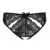 NO:XQSE - Bow-Embellished Open Women's Panties (Black) 