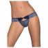 Obsessive Auroria - Bow-embroidered Women's Panties (Blue) 