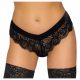 Cottelli Party - Lace Thong with Chains (Black)  - M