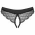 Obsessive Chemeris Open Thong (Black)  - M/L