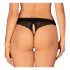 Obsessive Chemeris Open Thong (Black)  - XL/XXL