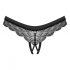 Obsessive Chemeris Open Thong (Black)  - XL/XXL