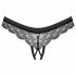 Obsessive Chemeris Open Thong (Black)  - XL/XXL