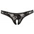 Cottelli - Lace Thong (Black)  - M