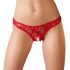 Cottelli - Lace Thong (Red)  - M