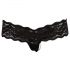 Cottelli - Beaded Lace Thong (black) - XL