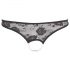 Cottelli - Pearled, Open Lace Thong (Black) - L