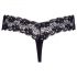 Cottelli - Double Pearl Lace Thong (Black) 