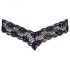 Cottelli - Double Pearl Lace Thong (Black) 