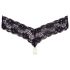 Cottelli - Double Pearl Lace Thong (Black) 