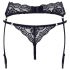 Cottelli - Lace Garter Belt with Thong (Black) 