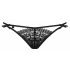 Obsessive Intensa - Double Strap Lace Thong (Black) 