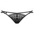 Obsessive Intensa - Double Strap Lace Thong (Black) 