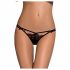 Obsessive Intensa - Double Strap Lace Thong (Black) 