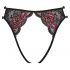 Cottelli - Rose Lace Open Panties (Red-Black) - S-L 