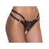 Cottelli - Luxury Open Ring Thong (Black) - M/L