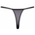 Cottelli - Luxury Embroidered Lily Thong (Black-White) - M/L