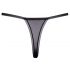 Cottelli - luxury embroidered lily thong (black-white) - M/L