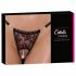 Cottelli - Luxury Rose Pearled Thong (Red-Black) 