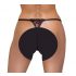 Cottelli - Luxury Rose Pearled Thong (Red-Black)  - M/L