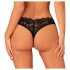 Obsessive Donna Dream - lace open thong (black)