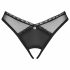 Obsessive Latinesa - open thong (black)  - M/L