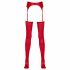 NO:XQSE - Glossy Garter Set (Red) 