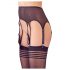 NO:XQSE - striped stockings with garter belt (black) 