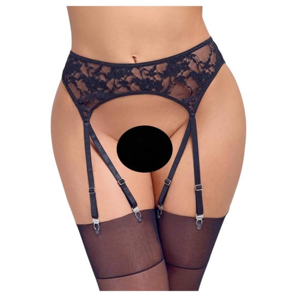 Cottelli Lace Garter Belt (Black)