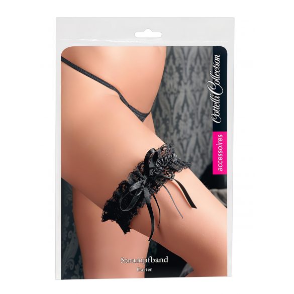 Cottelli - Lace Garter Belt - Black (S-L) 