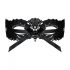 Obsessive - Embroidered Venetian Mask (Black) 