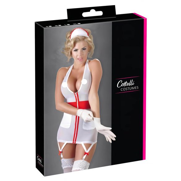 Cottelli - Nurse Dress with Garter Straps  - XL