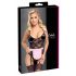 Cottelli - See-Through Maid Costume (Black-Pink)