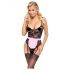 Cottelli - See-Through Maid Costume (Black-Pink) - M