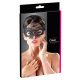 Cottelli - Embroidered Lace-Effect Mask (Black) 